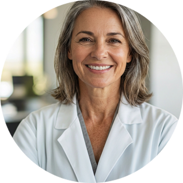 Portrait of Dr. Jessica Harper, dermatologist in New York.